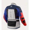 REV'IT - GIACCA MOTO TOURING SAND 5 H2O - GRIGIO/BLU/ROSSO