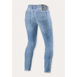 REV'IT - JEANS TECNICO MOTO PISTON 3 SKINNY - BLU CHIARO