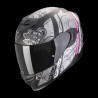 SCORPION EXO - CASCO MOTO INTEGRALE EXO-520 EVO AIR FASTA - NERO/ARGENTO/ROSA