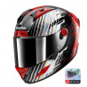 SHARK - CASCO MOTO INTEGRALE AERON EDGY - NERO/ROSSO/GRIGIO