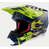 ALPINESTARS - CASCO MOTOCROSS S-M5 RASH BLU/GIALLO FLUO/BIANCO
