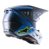 ALPINESTARS - CASCO MOTOCROSS S-M5 RAYON NERO/BLU/BIANCO/GIALLO FLUO