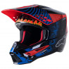 ALPINESTARS - CASCO MOTOCROSS S-M5 SOLAR FLARE NERO/BLU/ROSSO FLUO