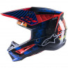 ALPINESTARS - CASCO MOTOCROSS S-M5 SOLAR FLARE NERO/BLU/ROSSO FLUO