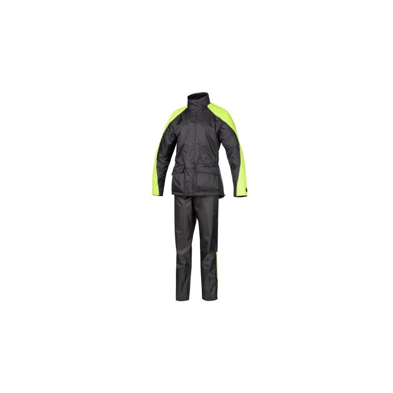 TUCANO URBANO - TUTA ANTIPIOGGIA DIVISIBILE SET DILUVIO REX - NERO/GIALLO FLUO