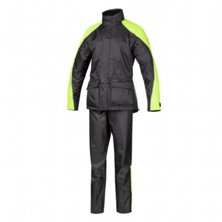TUCANO URBANO - TUTA ANTIPIOGGIA DIVISIBILE SET DILUVIO REX - NERO/GIALLO FLUO
