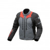 T.UR - GIACCA MOTO TOURING NEVADA NERO/GRIGIO/ROSSO