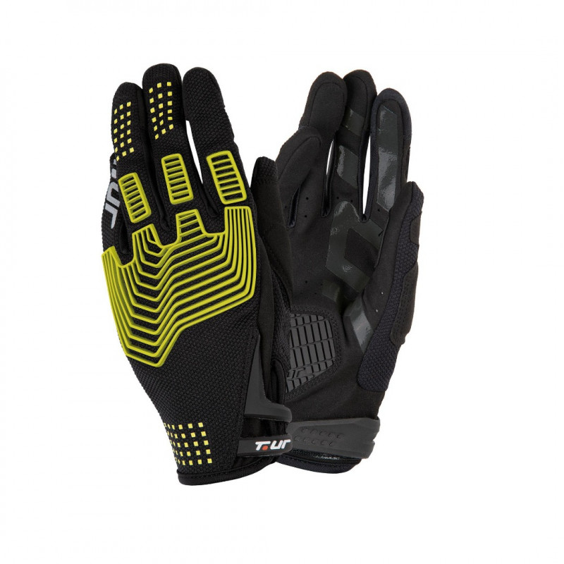 T.UR - GUANTI ENDURO G-THREE NERO/GIALLO FLUO T.UR - GUANTI ENDURO G-THREE NERO/GIALLO FLUO