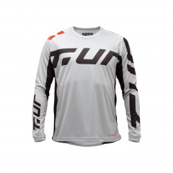 T.UR - MAGLIA MOTOCROSS T-THREE GRIGIO/NERO/ROSSO