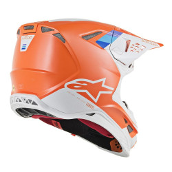 ALPINESTARS - CASCO MOTOCROSS SUPERTECH S-M8 CONTACT ARANCIONE/GRIGIO