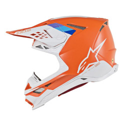 ALPINESTARS - CASCO MOTOCROSS SUPERTECH S-M8 CONTACT ARANCIONE/GRIGIO