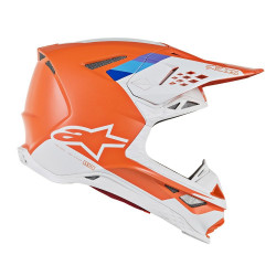 ALPINESTARS - CASCO MOTOCROSS SUPERTECH S-M8 CONTACT ARANCIONE/GRIGIO