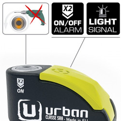 URBAN SECURITY - BLOCCA DISCO MOTO / SCOOTER SONORO 10MM