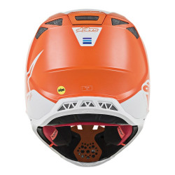 ALPINESTARS - CASCO MOTOCROSS SUPERTECH S-M8 CONTACT ARANCIONE/GRIGIO