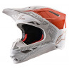 ALPINESTARS - CASCO MOTOCROSS SUPERTECH S-M8 TRIPLE ARANCIONE FLUO/BIANCO/ORO