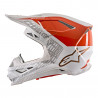 ALPINESTARS - CASCO MOTOCROSS SUPERTECH S-M8 TRIPLE ARANCIONE FLUO/BIANCO/ORO