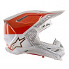 ALPINESTARS - CASCO MOTOCROSS SUPERTECH S-M8 TRIPLE ARANCIONE FLUO/BIANCO/ORO