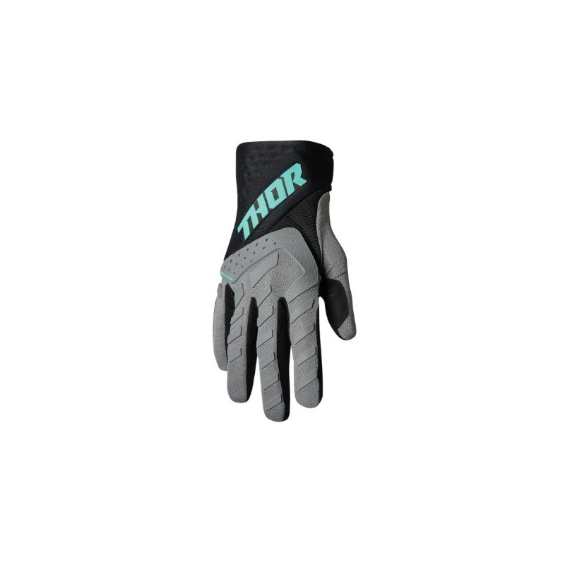 THOR - GUANTI MOTOCROSS BAMBINO SPECTRUM - GRIGIO/AZZURRO
