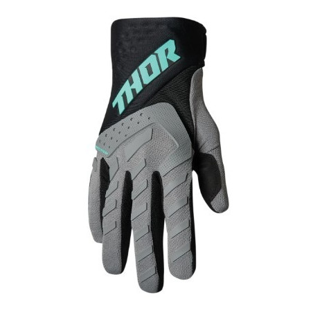 THOR - GUANTI MOTOCROSS BAMBINO SPECTRUM - GRIGIO/AZZURRO
