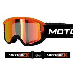 ETHEN - MASCHERINA MOTOCROSS MOTOBOX EVOLUTION LENTE A SPECCHIO - ARANCIO