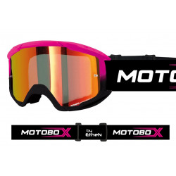 ETHEN - MASCHERINA MOTOCROSS MOTOBOX EVOLUTION LENTE A SPECCHIO - FUCSIA