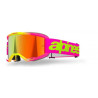 ALPINESTARS - MASCHERINA MOTOCROSS VISION 5 WORDMARK LENTE A SPECCHIO ROSSO - ROSA/GIALLO FLUO