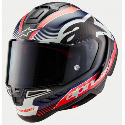 ALPINESTARS - CASCO MOTO INTEGRALE S-R10 TEAM CARBONIO OPACO/ROSSO/BLU