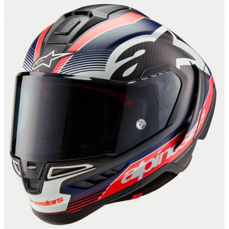 ALPINESTARS - CASCO MOTO INTEGRALE S-R10 TEAM CARBONIO OPACO/ROSSO/BLU