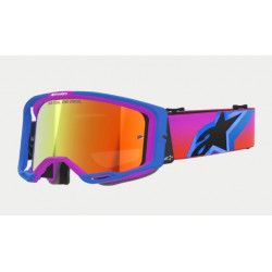 ALPINESTARS - MASCHERINA MOTOCROSS VISION 8 CORP LENTE A SPECCHIO ROSSA - BLU/VIOLA/ARANCIONE