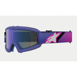 ALPINESTARS - MASCHERINA MOTOCROSS VISION YOUTH CORP LENTE A SPECCHIO BLU - VIOLA/ROSA
