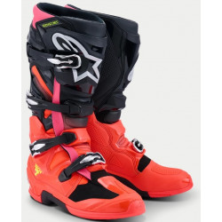 ALPINESTARS - STIVALI MOTOCROSS TECH 7 - NERO/ROSSO FLUO/ROSA