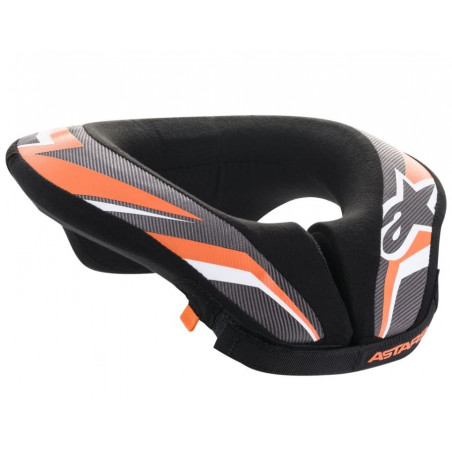 ALPINESTARS - COLLARE MOTOCROSS BAMBINO SEQUENCE NECK ROLL - NERO/GRIGIO/ARANCIONE