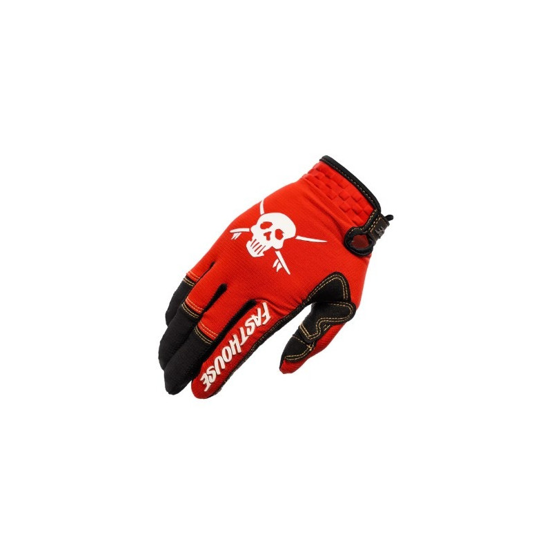 FASTHOUSE - GUANTI MOTOCROSS SANGUARO BENNET - ROSSO/NERO