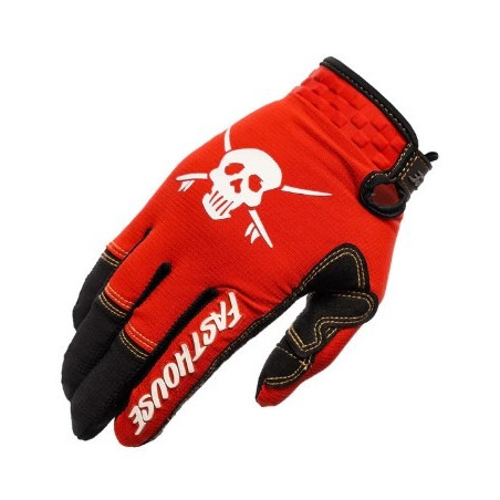 FASTHOUSE - GUANTI MOTOCROSS SANGUARO BENNET - ROSSO/NERO