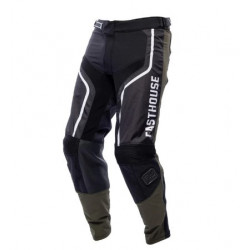 FASTHOUSE - PANTALONI MOTOCROSS GRINDHOUSE HUDSON - NERO/BIANCO