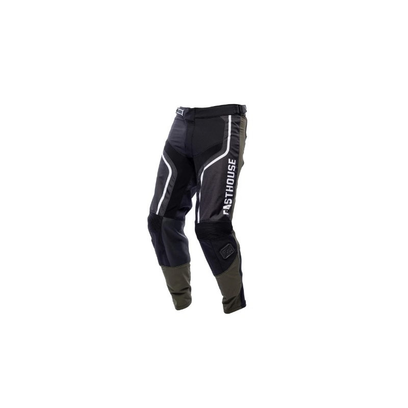 FASTHOUSE - PANTALONI MOTOCROSS GRINDHOUSE HUDSON - NERO/BIANCO