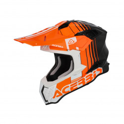 ACERBIS - CASCO MOTOCROSS AIRSTRIKE C - CARBONIO/ARANCIO