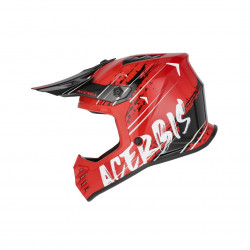 ACERBIS - CASCO MOTOCROSS PROFILE BAMBINO - ROSSO/NERO