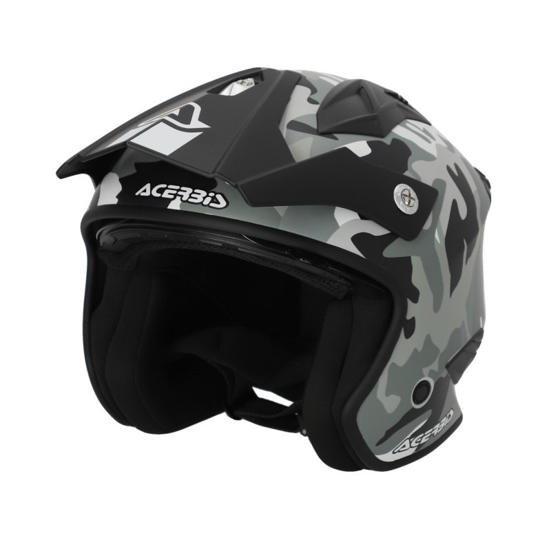ACERBIS - CASCO MOTO JET ARIA 22.06 - CAMO/MARRONE