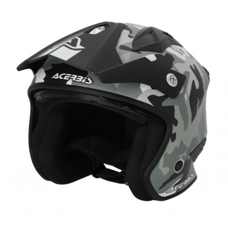 ACERBIS - CASCO MOTO JET ARIA 22.06 - CAMO/MARRONE