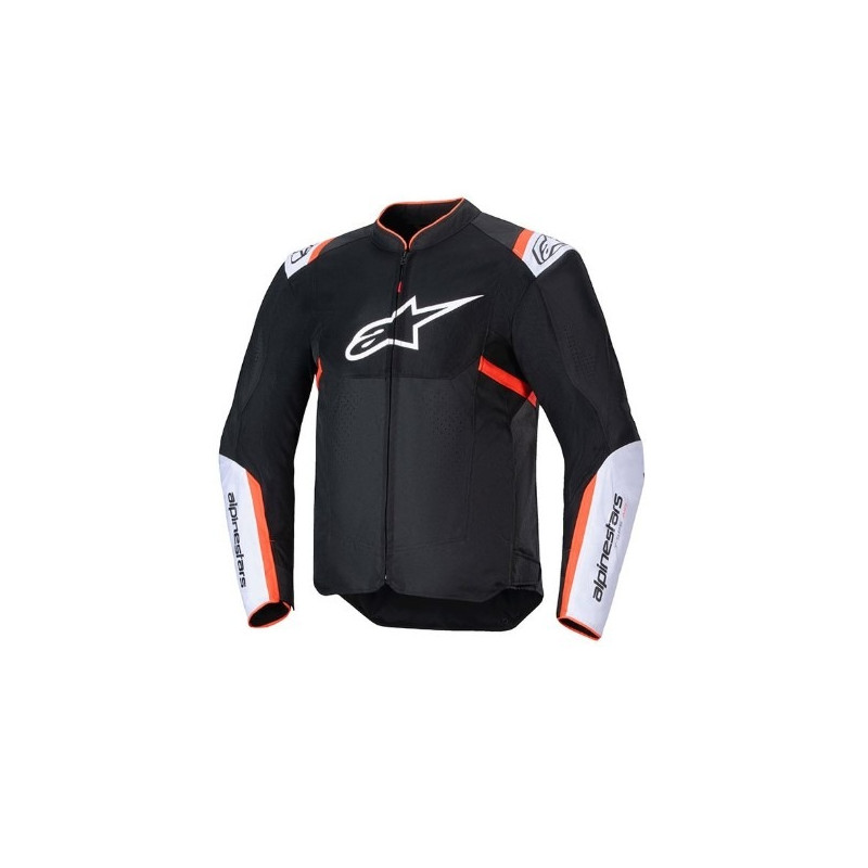 ALPINESTARS - GIACCA MOTO ESTIVA T-SPS AIR V2 - NERO/ROSSO FLUO/BIANCO