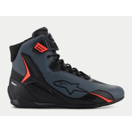ALPINESTARS - SCARPE TECNICHE MOTO FASTER-4 - NERO/GRIGIO/ROSSO FLUO