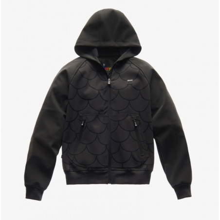 BLAUER HT - GIACCA MOTO URBAN EASY MAN HOODY CARP - GRIGIO