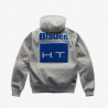 BLAUER HT - GIACCA MOTO URBAN EASY MAN HOODY - GRIGIO/BLU