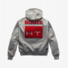 BLAUER HT - GIACCA MOTO URBAN EASY MAN HOODY - GRIGIO/ROSSO