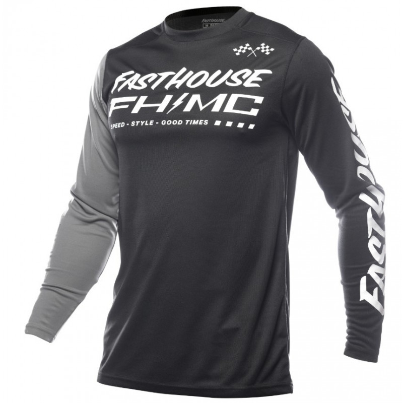 FASTHOUSE - MAGLIA MOTOCROSS CARBON METHOD - NERO/GRIGIO