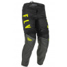 FLY - PANTALONI MOTOCROSS F-16 - NERO/GRIGIO/GIALLO FLUO