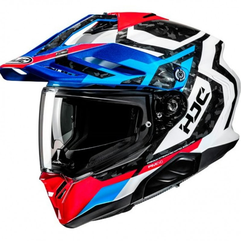 HJC - CASCO MOTO ADVENTURE RPHA 60 DAKAR MC21 - BIANCO/ROSSO/BLU