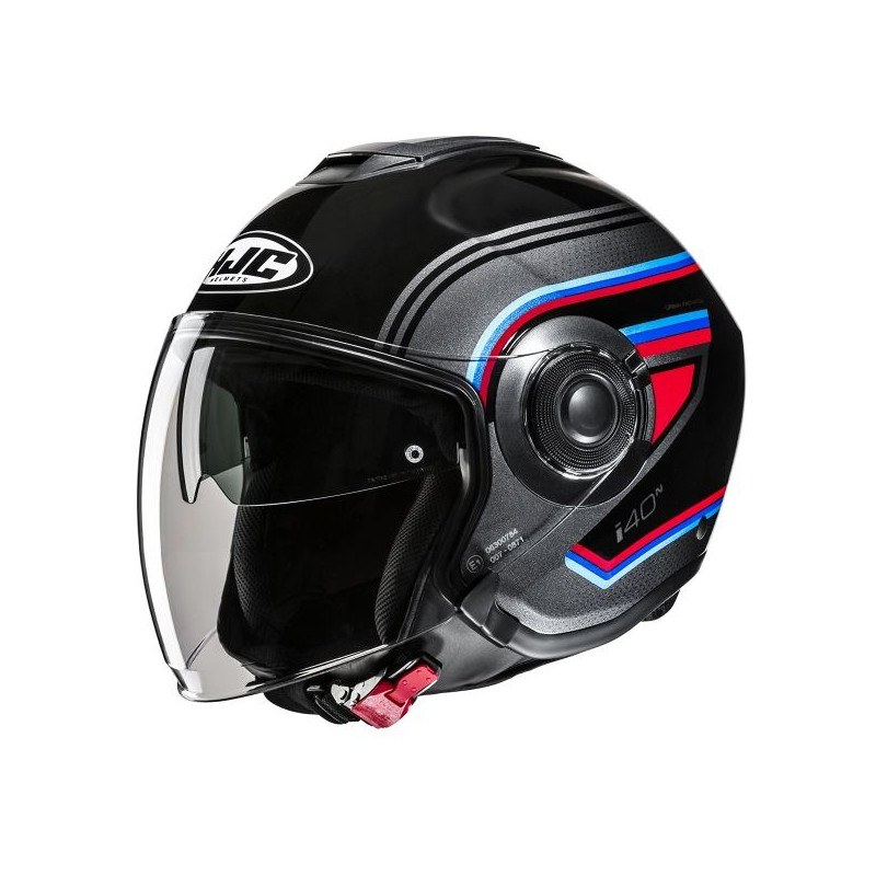 HJC - CASCO MOTO JET I40N LINIA MC21 - NERO/BLU/ROSSO