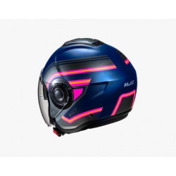 HJC - CASCO MOTO JET i40N LINIA MC28SF - GRIGIO/BLU/ROSA